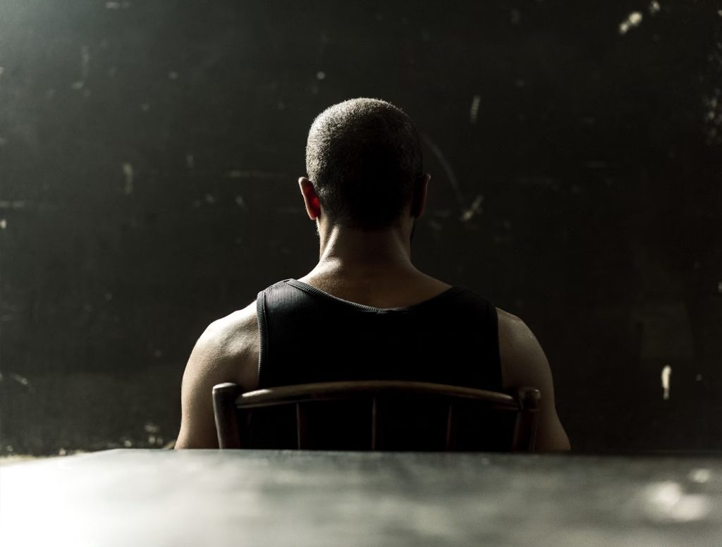 Man rebuilding himself alone.