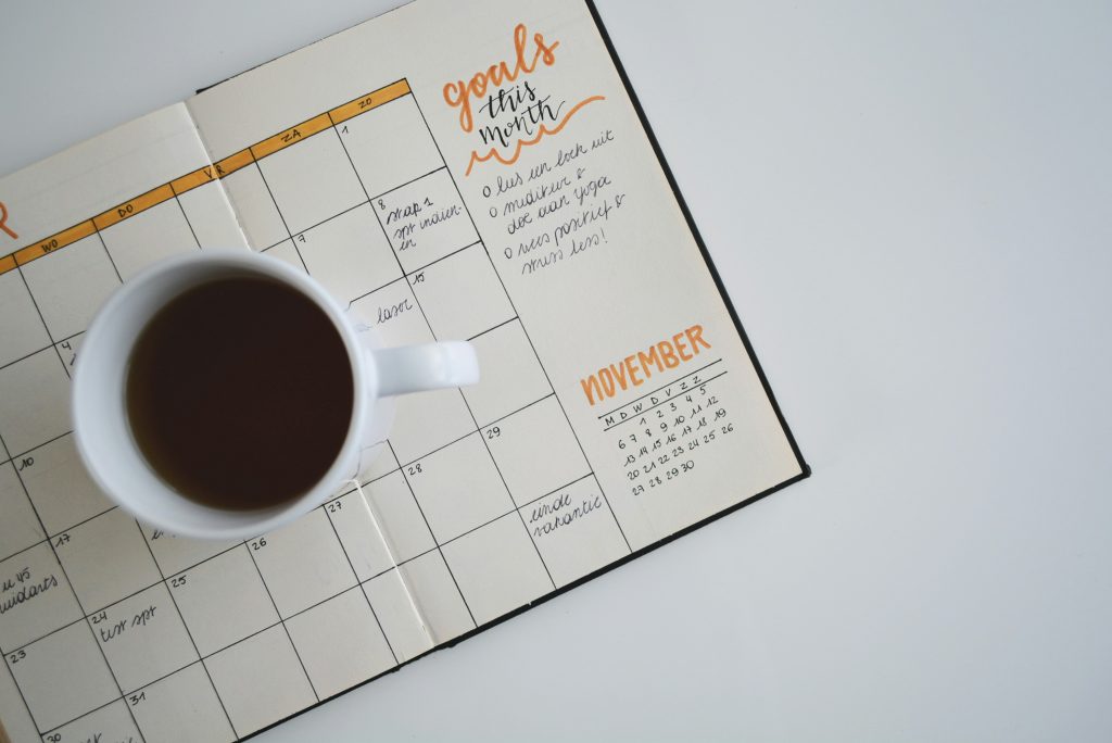 Daily habit tracker showing progress over time.