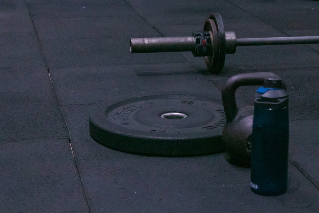 Workout gear symbolizing the masculine change.